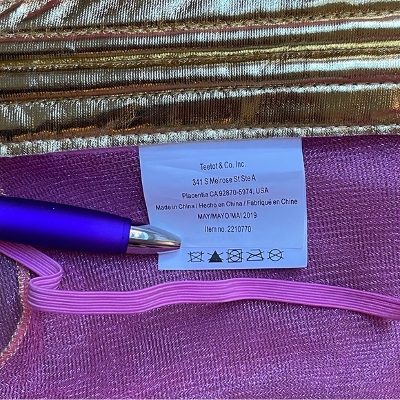 Teetot & Co Girls Pink Tulle Princess Fairy 2-piece Costume size 7/8 years - Picture 5 of 13